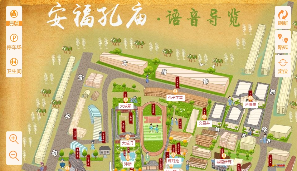 让胡路手绘地图：智慧景区智能化服务的延伸